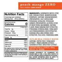 Outlaw Peach Mango Zero Energy Drink, 16oz, szám