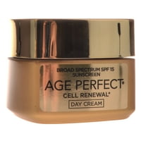 'ORéal Paris Age Perfect Cell megújítási napi krém hidratáló széles spektrumú SPF 15, 1. OZ