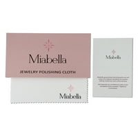 Miabella női karátos T.G.W. A Round-Cut létrehozott fehér zafír és a Round-Cut létrehozott rózsaszín zafír sterling ezüst évforduló