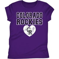 Colorado Rockies lányok rövid ujjú csapat színes grafikus póló