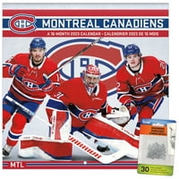 Trends International NHL Montreal Canadiens Wall Naptár és Pushpins