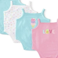 Garanimals kislány cami bodysuits, 4pk