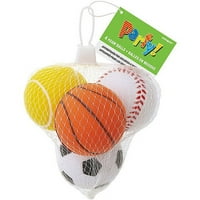 Foam Sports Ball Party Favors, 4Ct