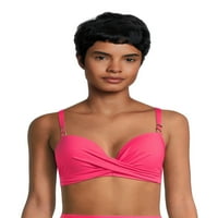 Catherine Malandrino Női Twist Bikini Top, S-XL méretű