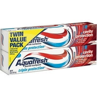 Aquafresh üregvédelem hűvös menta fluorid fogkrém PK, 6. oz