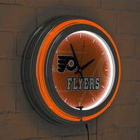 Króm Dupla fokára Neon Óra - vízjel-Philadelphia Flyers 6