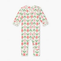 + A Monica + Andy Organic Cotton Hosszú ujjú Baby egy darabból álló fedezet, Méret Preemie - Hónapok