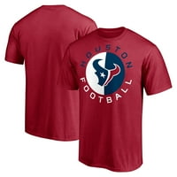 A férfi fanatikusok márkájú Red Houston Texans Gyors Step Póló