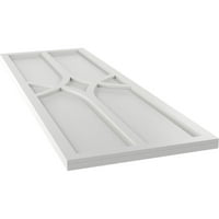 Ekena Millwork 12 W 49 H True Fit PVC Cedar Park Rögzített redőnyök, Hailstorm szürke