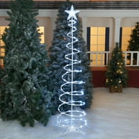 Világítás hűvös fehér LED spirál karácsonyfa, ft
