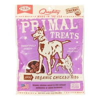 Primal Pet Foods gabonamentes rángatózás organikus csirke nibs száraz kutya és macskateverék, oz