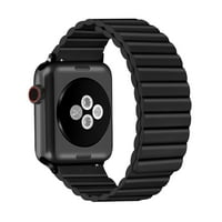 Posh tech mágneses szilikon csere sáv az Apple Watch méretéhez - fekete