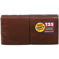 Csokoládé barna nagy Party csomag, ital szalvéta, 125