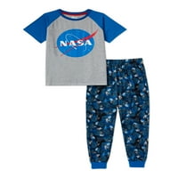 Aludj rajta, fiúk NASA Space Sleep ing és nadrág, 2 részes pizsama készlet, Méretek 6-14