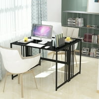 Yoneston 40 összecsukható asztali konzol asztali íróasztal otthoni iroda kis terek - fekete