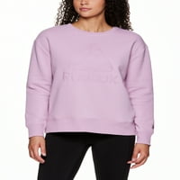 Reebok női Supersoft Gravity CrewNeck pulóver oldalsó zsebekkel