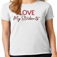 Graphic America Valentin-napi tanítás ünnepi szerelmi női grafikus póló a tanárok gyűjteményéhez