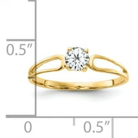 Primal Gold Karat sárga arany köbös cirkónium gyűrű