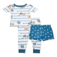 Bluey Toddler Boy Snug-Fit pizsama szett, darab, méret 12m-5T