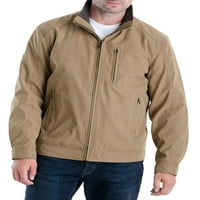 Köd férfi kötött mikroszálas kabát kordbársony felső gallérral, akár 3xlt méretű