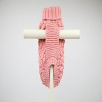 Max-Bone Isobel kézi kötött kutya jumper pulóver, kicsi, rózsaszín