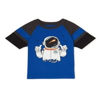 Garanimals kisfiú és kisgyermek fiú űrhajós rövid ujjú póló