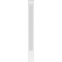 10 W 108 H 2 P Rorded PVC Pilaster W dekoratív tőke és bázis