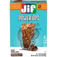 Jif Power Ups rágós granola rudak, csokoládé mogyoróvajjal, 1,3 uncia bár