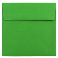 Négyzet Alakú Borítékok, Zöld, 1000 Karton
