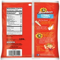 Borden® alacsony moistúrája részben szerkesztett mozzarella húros sajt snack ct táska