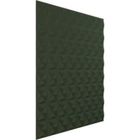 Ekena Millwork 5 8 W 5 8 H Coralie endurawall dekoratív 3D -s falpanel, Ultracover Satin Hunt Club Green