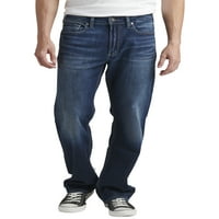 Silver Jeans Co. Men's Grayson Easy Fit egyenes láb farmer, derékméret 30-42