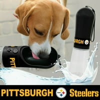 Háziállatok Első NFL Pittsburgh Steelers hordozható kedvtelésből tartott vizes palack utazási kutya vizes palack a Go macska