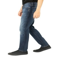 Silver Jeans Co. Men's Machray Classic Fit Straight Fear Jeans - Big & Tall, derékméret 38-56