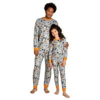 Mogyoró mogyoró snoopy illeszti a halloween család pizsamát