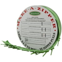 Sullivans Make-a-Zipper Kit 5.5 yd-közepes zöld