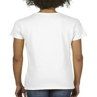 Gildan Női Rövid ujjú V nyakú póló gyártáshoz-fehér, 2XL méret, Puha pamut, klasszikus illeszkedés, üres póló