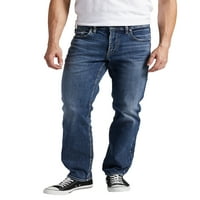 Silver Jeans Co. férfiak Eddie Athletic Fit kúpos láb farmer, derékméret 30-42