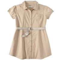 Wonder Nation Girls School School Uniform Button-Up Ing ruha, Méretek 4-16