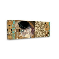 Stupell Industries The Kiss Hagyományos Klimt Panel Painting Részlet Vászon Wall Art készítette: Gustav Klimt