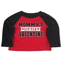 A baba megünneplésének módja & kisgyermekek Valentin-nap Hosszú ujjú Raglan póló, méretek 12M-5T
