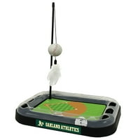 Háziállatok Első MLB Oakland Athletics Cat Scratcher Mat játék macskás plüss és toll macska játék 5-in-cica játék