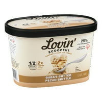 Lovin 'Scoopful Gourmet könnyű fagylalt Baba vaj Pecan törékeny, 1. QT