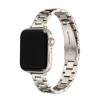 Posh Tech Sloan sovány rozsdamentes acél csere Band Apple Watch méretéhez - Starburst