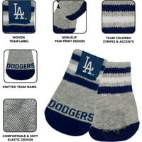 Háziállatok Első MLB San Diego Padres Anti Slip Pet Dog zokni, elasztikus bordázott felső, xsmall kis pár mancs védő