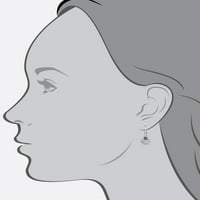 Chaps női ezüst tónus francia huzal részlet csepp fülbevalók